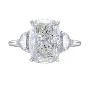 Emerald Cut Fashion Ring, 7CT Lab-Created Synthetic Coloured Gemstone, Unisex Statement Jewelry, Adults