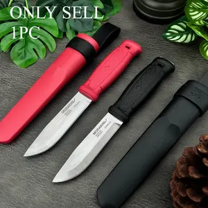 New Survival Fixed-Blade Knife with Sheath, High-Hardness 440C Blade, Nylon Fiber Handle—Portable Jungle Cutting Outdoor Knife, EDC, Camping, Exploration, Hiking, and Mountaineering Tool, Survival Tools