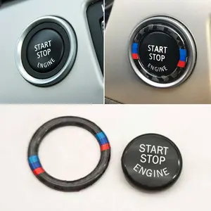 1pc Car Engine START Button Replace Cover STOP Switch Accessories Key Decor for BMW  E71 E89 3 5 Series E90 E91 E60 E87 E70 Car Accessory