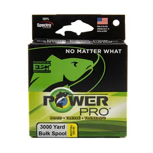 Power Pro Spectra Hi-Vis Yellow Braided Line 3000 yard Bulk Spool