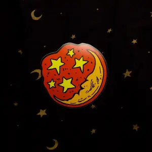 Vintage Moon Stars Sticker Vintage Moon Stars Sticker