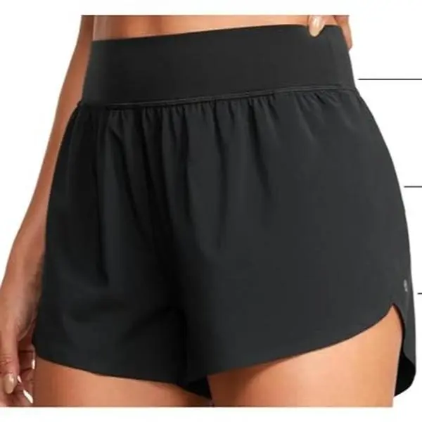CRZ High Waisted Split Running Shorts 3" | Mesh Liner, Quick Dry, Lightweight, for Women