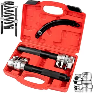 2 PCS Heavy Duty Coil Spring Compressor Tool Automotive Strut Spring Compression with Safety Jaws and Holder 2205 LB Capacity
