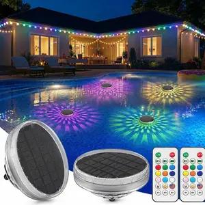 Solar Floating Pool Lights, RGB Pool Lights with Remote Control, IP68 Waterproof for Above-Ground Pools, Pool Parties, Inground Pools & Hot Tubs
