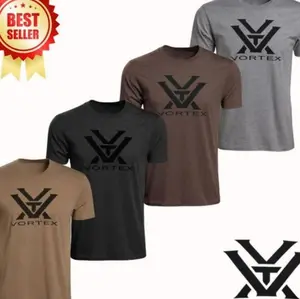 Vortex Core Logo Short Sleeve T-Shirt, Comfortable Outdoor Tee, Durable Hunting Apparel, Tactical Range Day Shirt, Casual C4NSL