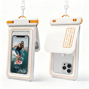 Double bag floating mobile phone waterproof bag, touch screen for outdoor sports swimming, mobile phone protective case.