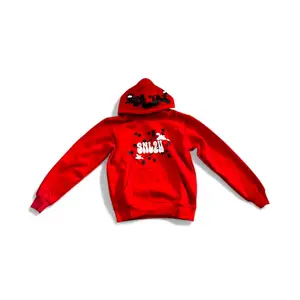 (RED) SNL2U HOODIE V1 High Quality 500gsm Heavyweight Oversized French Terry Drop Shoulder No String Hoodies