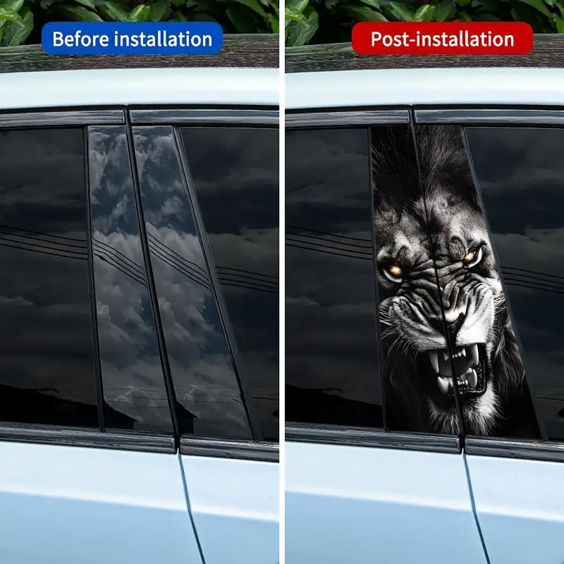 Premium Heavy Duty Vinyl Car Decal Sticker - Ultra Scratch Resistant Waterproof UV Anti-Fade, Self-Adhesive Permanent Universal Multi-Size, All Exterior Auto Decor for Car Body Window Bumper Hood Vehicle Accessories