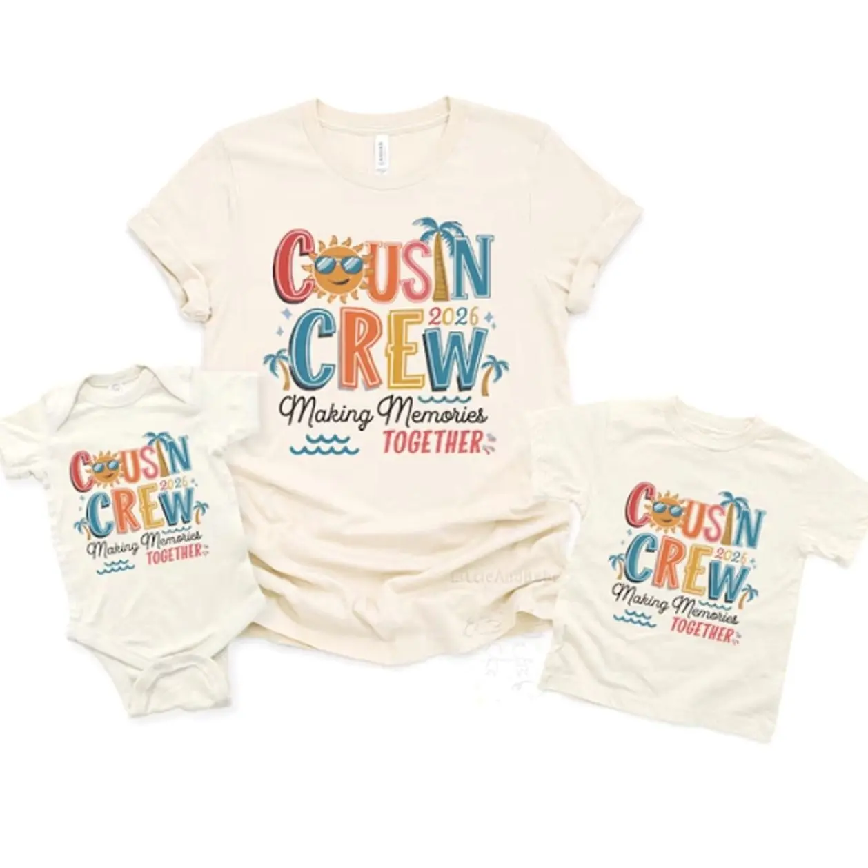 Cousin Crew 2026 Shirts, Retro Matching Summer Cousin Shirts For Kids, Cousin Crew Shirts, Toddler Shirts, Boys Shirts, Girls Shirts