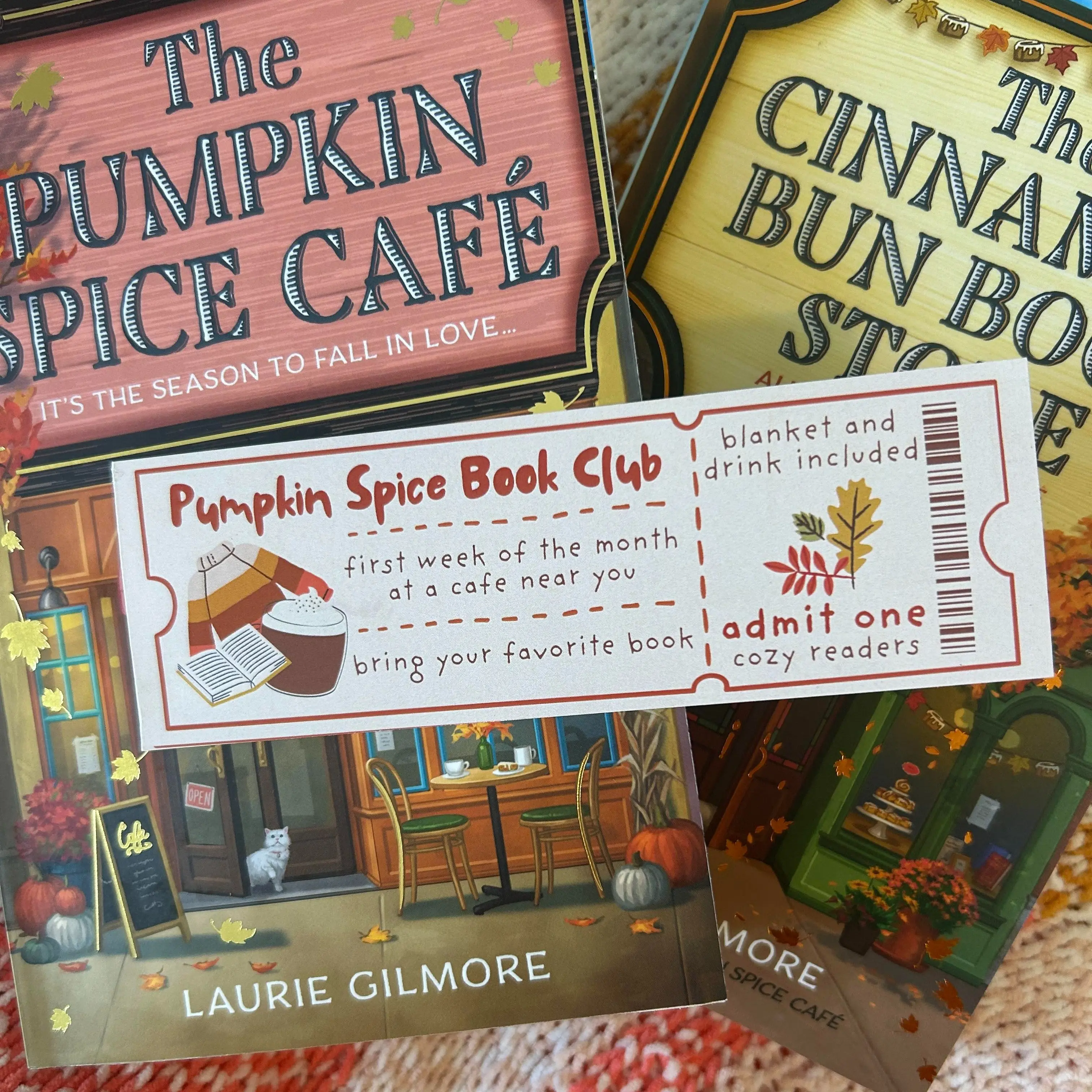 Pumpkin Spice Book Club Bookmark, Fall Bookmark, Autumn Bookmark, Halloween Bookmark, The Pumpkin Spice Cafe, Gilmore Girls, Bookish Gift