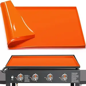 1 Piece 36 Inch (Approx. 91.4 cm) Baking Pan Cover Silicone Protector For Blackstone, Upgrade Omni Edge Silicone Grill Mat Baking Pan Protection Blackstone Accessories Dust and Rust Resistant Bakeware