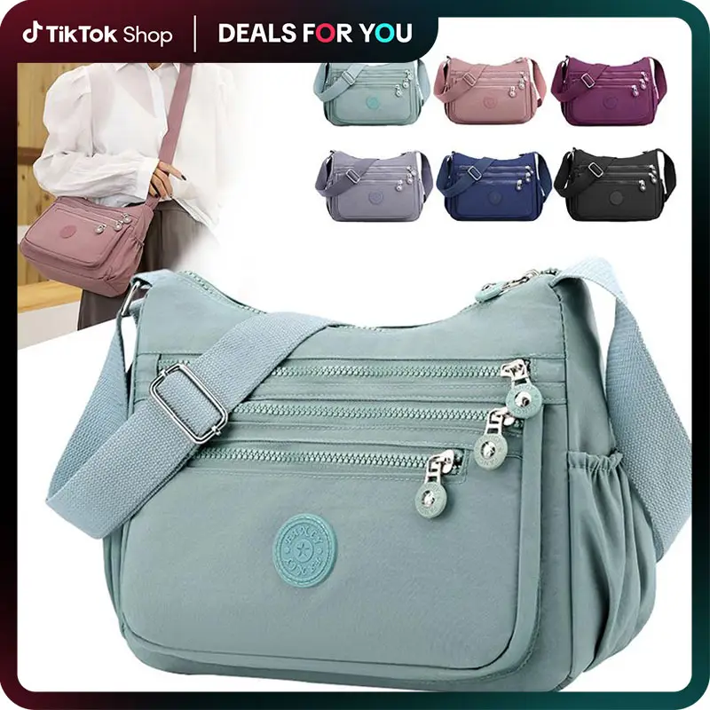 Nylon Travel Purses Anti Theft Crossbody Bag Purses for Women Waterpoof Shoulder Purse Multi-layer Pockets mothers day gifts Dealsforyoudays