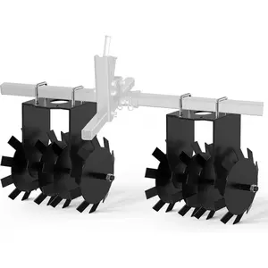 Disc Harrow Implements ATV Food Plot Equipment Impact Implements ATV/UTV Disc Harrow Plow Scraper Blade for Improving Soil Quality and Crop Yield Break up Ground