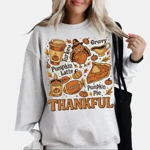 Vintage Thanksgiving Sweatshirt & Hoodie, Thankful Shirt, Retro Thanksgiving Aesthetic, Women's Thanksgiving Shirt, Fall Graphic Sweatshirt