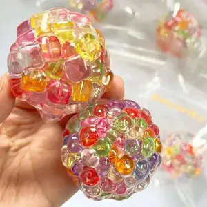 Novelty Fidget Ice Cube Sensory Squeeze Balls Stress Relief Squishy Toys for Kids Adults Relieve Anxiety Calming Down Stuff