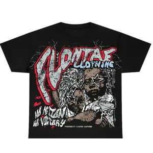 Black Metallic Reimagined 5s Flontae T-Shirt No Action Graphic Breathable Hoodie Oversize Streetwear Tshirt Top