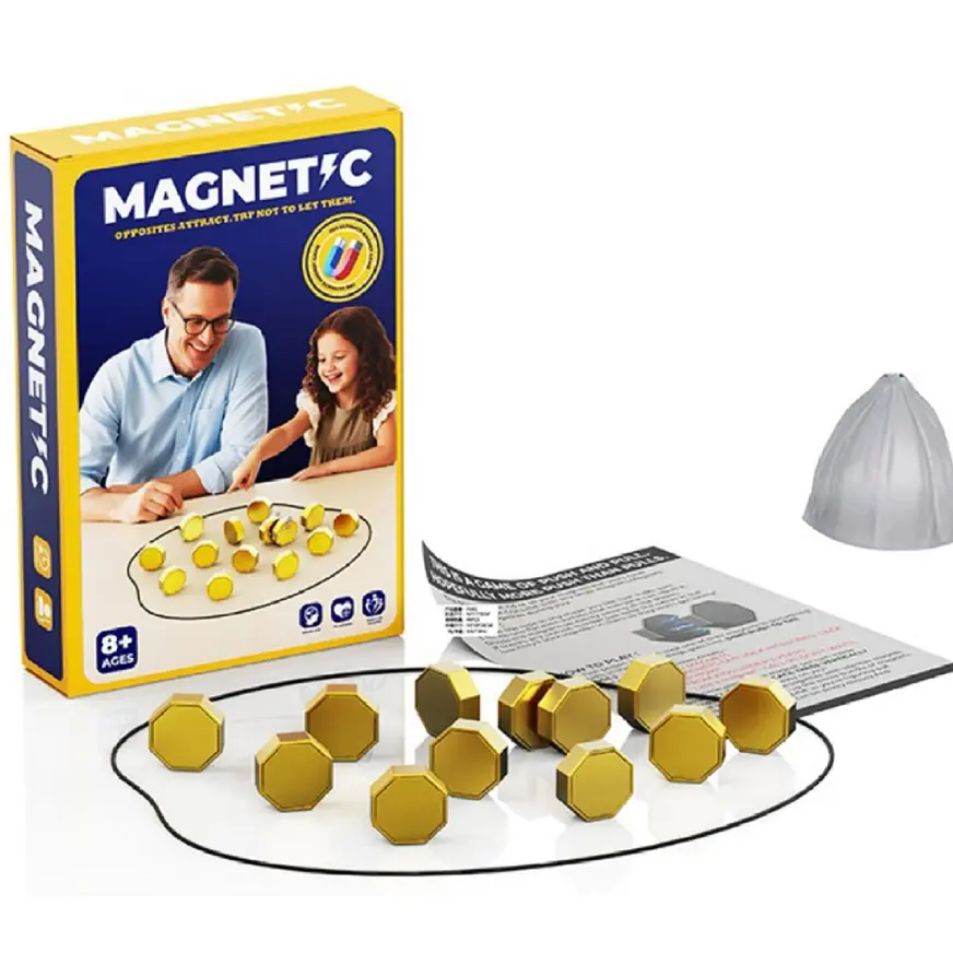 Stress Relief Toy && Magnetic Chess Game for 2 Players  TikTok Strategy Game for All Ages 3+ Years Includes Magnetic Pieces Safety Warnings