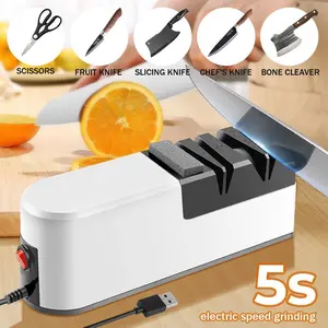 Professional Knife Sharpener, Automatic Knife Sharpener Sharpening and Polishing for Kitchen