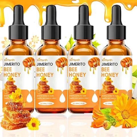 Jimerito All Natural Honey Extract Eye Drops - Alcohol-Free, Fragrance-Free 60/120mL Hydrating Solution for Adults, All Natural Deep Moist Dry Relief Eye Treatments
