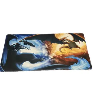 Charizard Flame Fury Desk Mat - Epic Fire Dragon Gaming Pad, Perfect for Pokémon Enthusiasts, gaming accessories