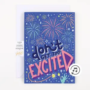Endless NSFW Moaning Congrats Card with Glitter Endless NSFW Moaning Congrats Card with Glitter