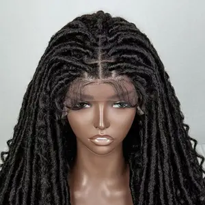 26" Faux Goddess Loc Wig w/curls