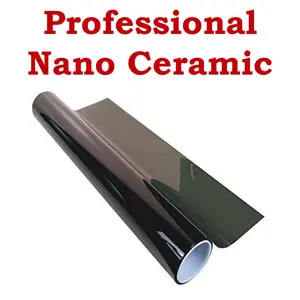 Premium Nano Ceramic Window Tint Film 20"x100ft - 5% VLT, 100% UV & 95% IR Rejection for Car Home Window Glass Scratch-Resistant and Skin Care