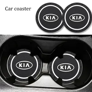 Anti-Slip Embedded Cup Holder Mat for Kia Cars, Car Accessories, Durable Interior Protection, Easy Installation, Easy Maintenance, Model Xinghao