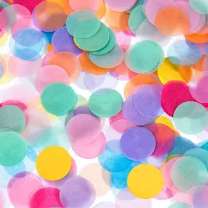 1inch 1000count Round Paper Confetti Wedding Table Decoration Sprinkle Heart Confetti for Wedding Birthday Party Table Decorations