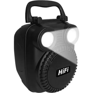 Portable  Speaker-6000mAh Rechargeable , Charges Phones, 10H Playtime, LED Flashlight, TF/USB, Outdoor  Camping Speaker