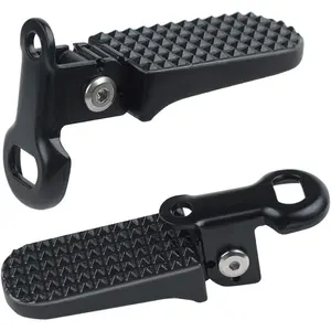 Cybertron Tools 1 Pair Bike Rear Pedals,Aluminium Alloy Bike Pegs, Mini Folding Bicycle Foot Pegs,Rear Seat Footrest Pedals for Mountain Bike E-Bike