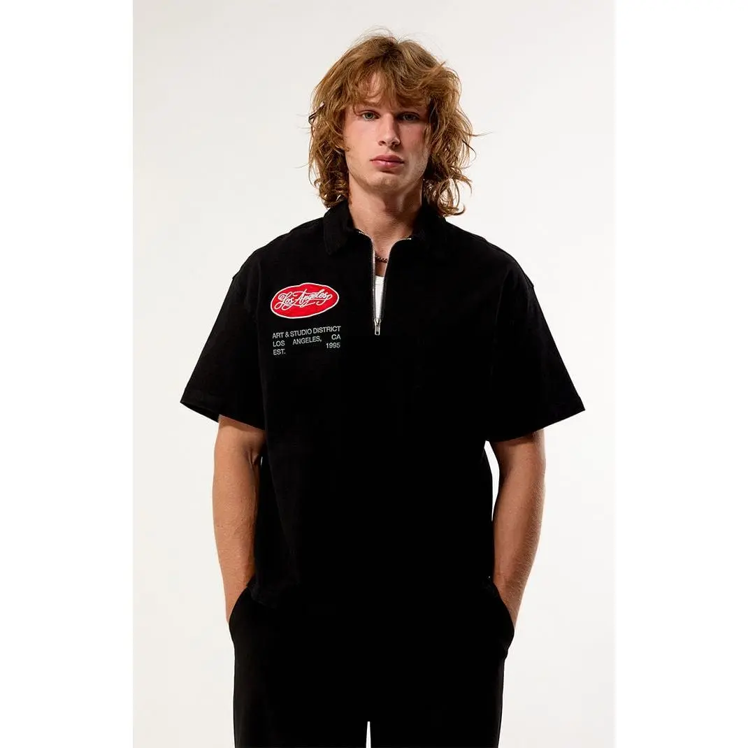 Pacsun Men's Los Angeles Quarter Zip Shirt
