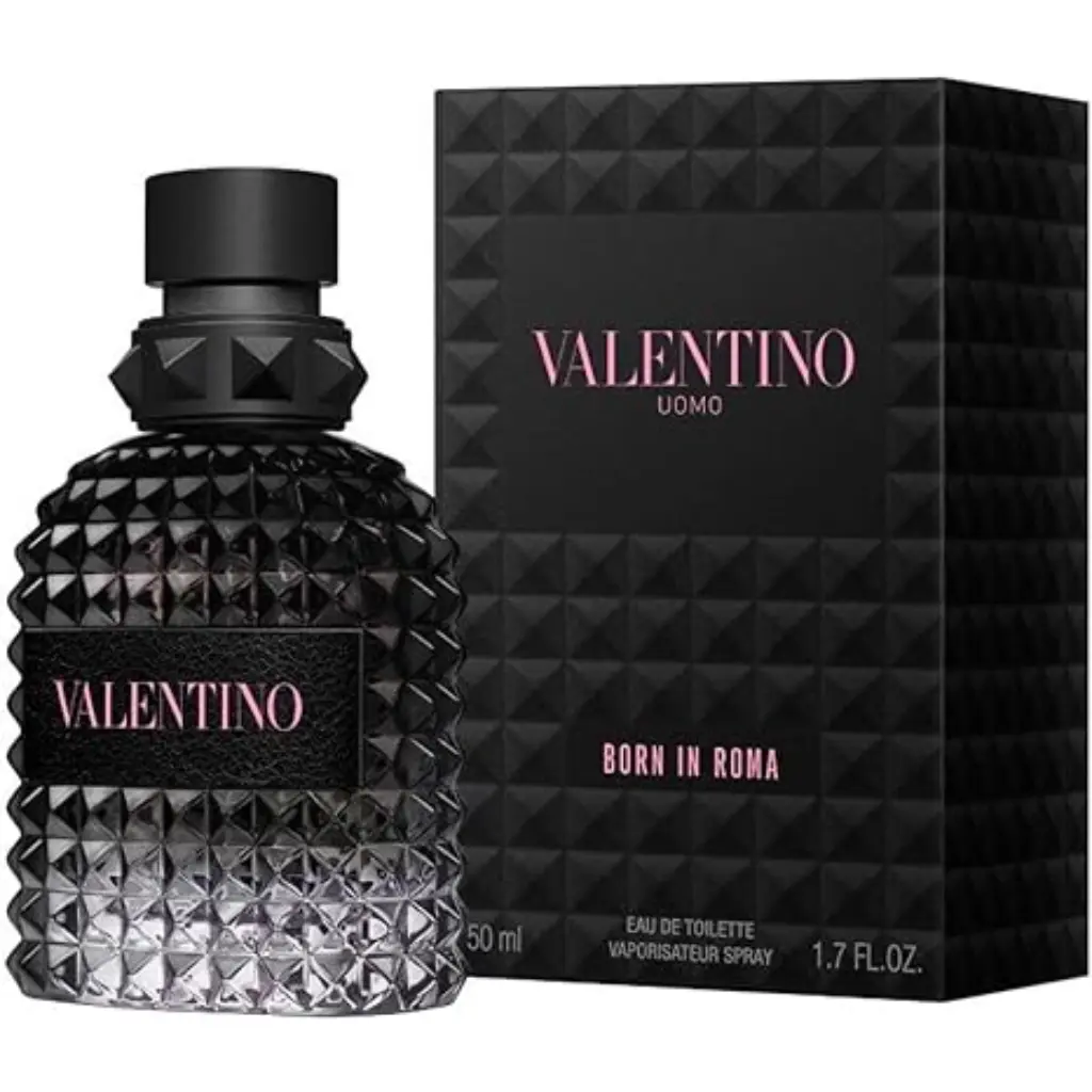 Valentino Uomo Born In Roma for Men Eau de Toilette Spray, 1.7 Ounce
