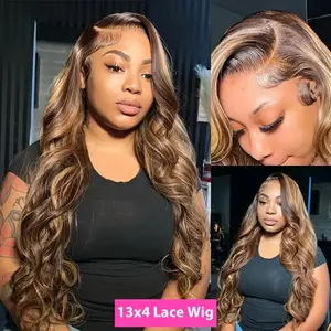 Front Lace Wig with Balayage Ombre Waves |   Long Voluminous Curly Full Wig for Women |   Trendy Glamorous Synthetic Hair 💃 # lacefrontwig # balayagehair