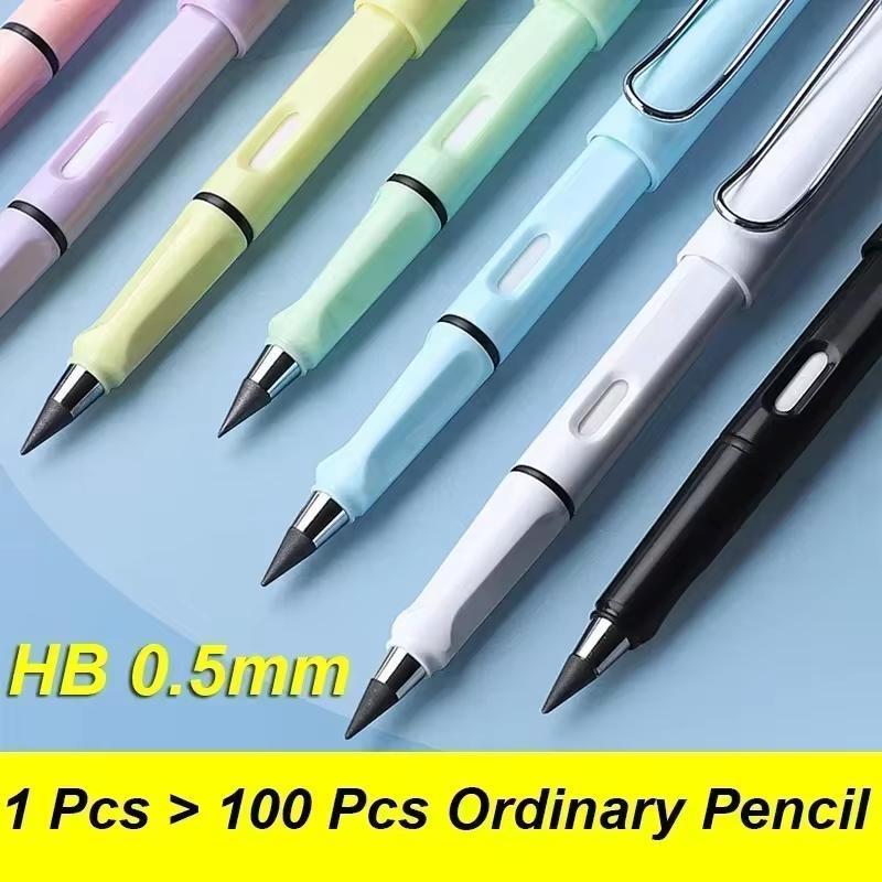 12Pack Forever Pencils for student Writing, Infinity Pencil Cute Inkless Everlasting Pencil with Eraser for Sketching (Black)