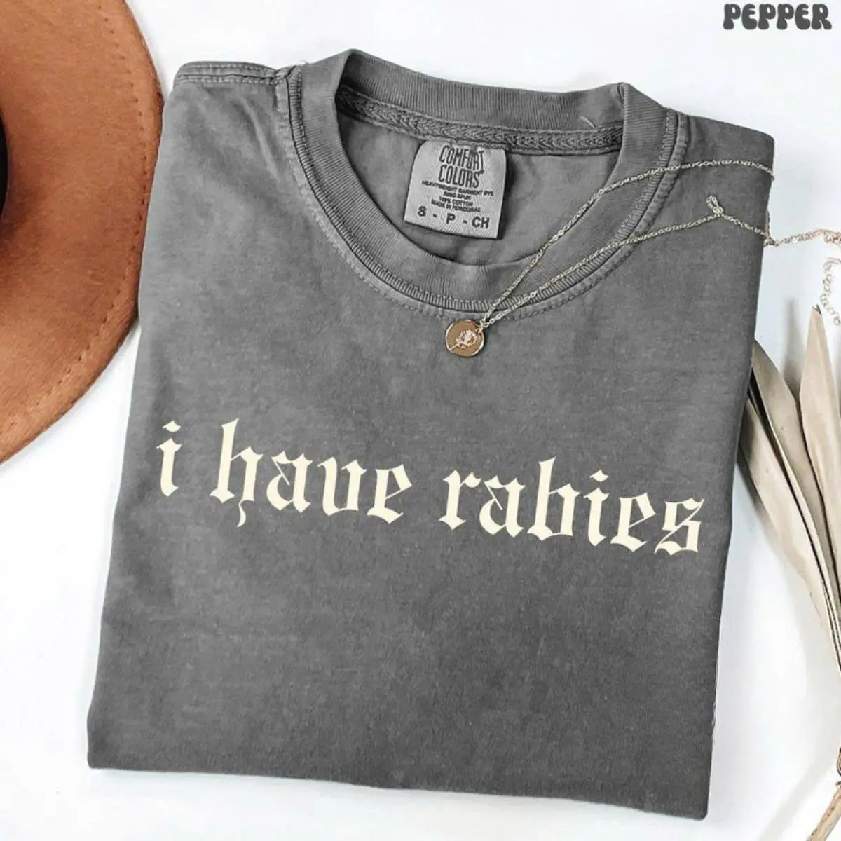 Comfort Colors - I Have Rabies Funny T-shirt, Unhinged Shirts, Weird Gift for Friend/ Sister, Dark Humor Tee, Gen z Meme Tee, Silly Gifts