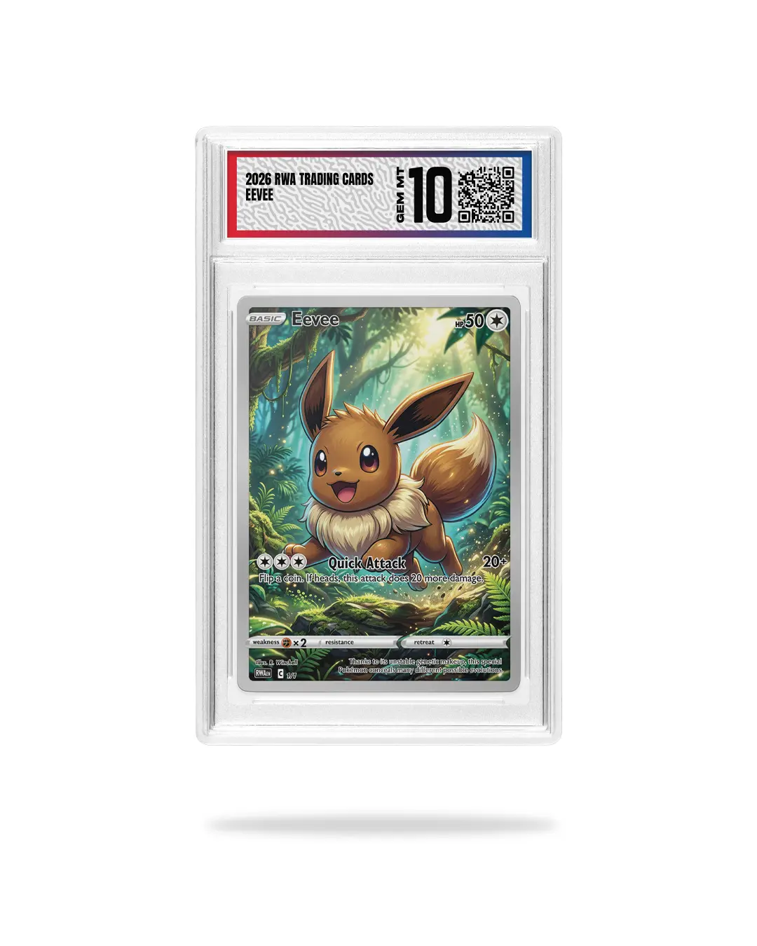 Custom Eevee Fan Art Trading Card