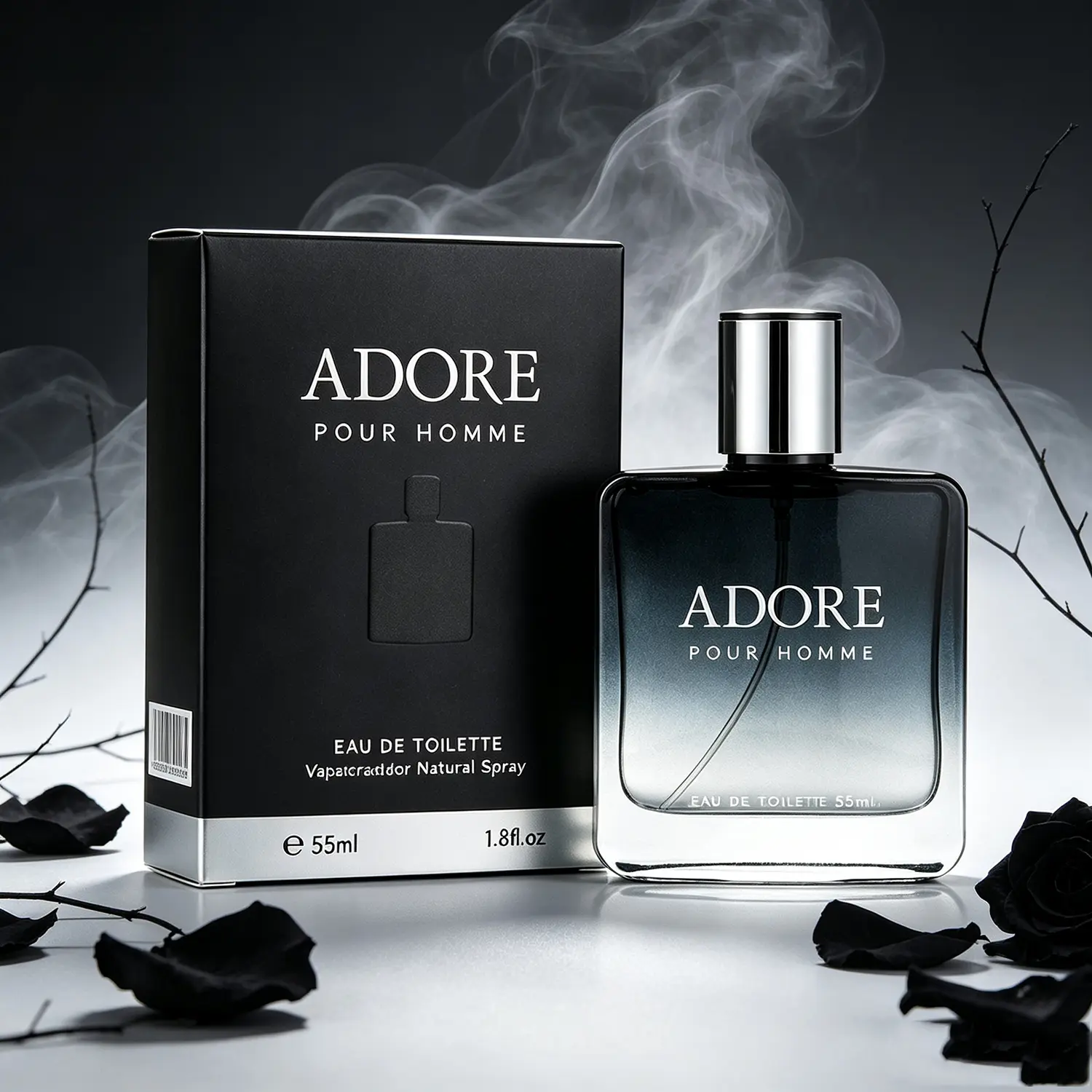 Men's Adore Pheromone Perfume, Infused with Exclusive Pheromone Attraction Formula, Extra Long Lasting All-Day Wear, Enchanting Fruity Floral Woody Musk Scent, Specially Designed for Him, Make Her Irresistibly Addicted to You, Share a Wild &55ml\1.8oz