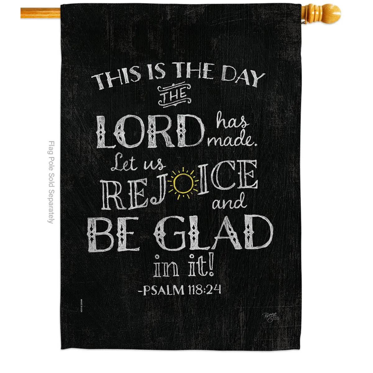 212 MAIN Double-Sided Faith-Focused Bible Verses Vertical Banner, 28"x40" Weatherproof Outdoor Garden & Home Decor Flag, Soft to the Touch Indoor House Decoration