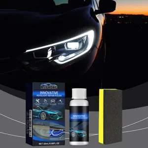 Rayhong Automotive Headlamp Restoration Fluid, oxidized and yellowed automotive headlamps, blurring enhanced crystalline coating refurbisher
