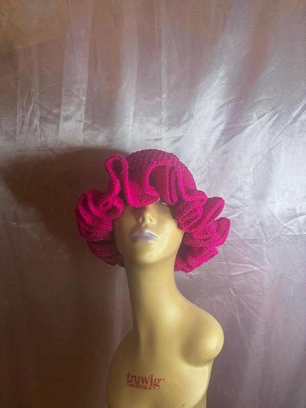 Crochet Hat - Vibrant Pink Color, Soft and Cozy Material, Perfect for Everyday Wear
