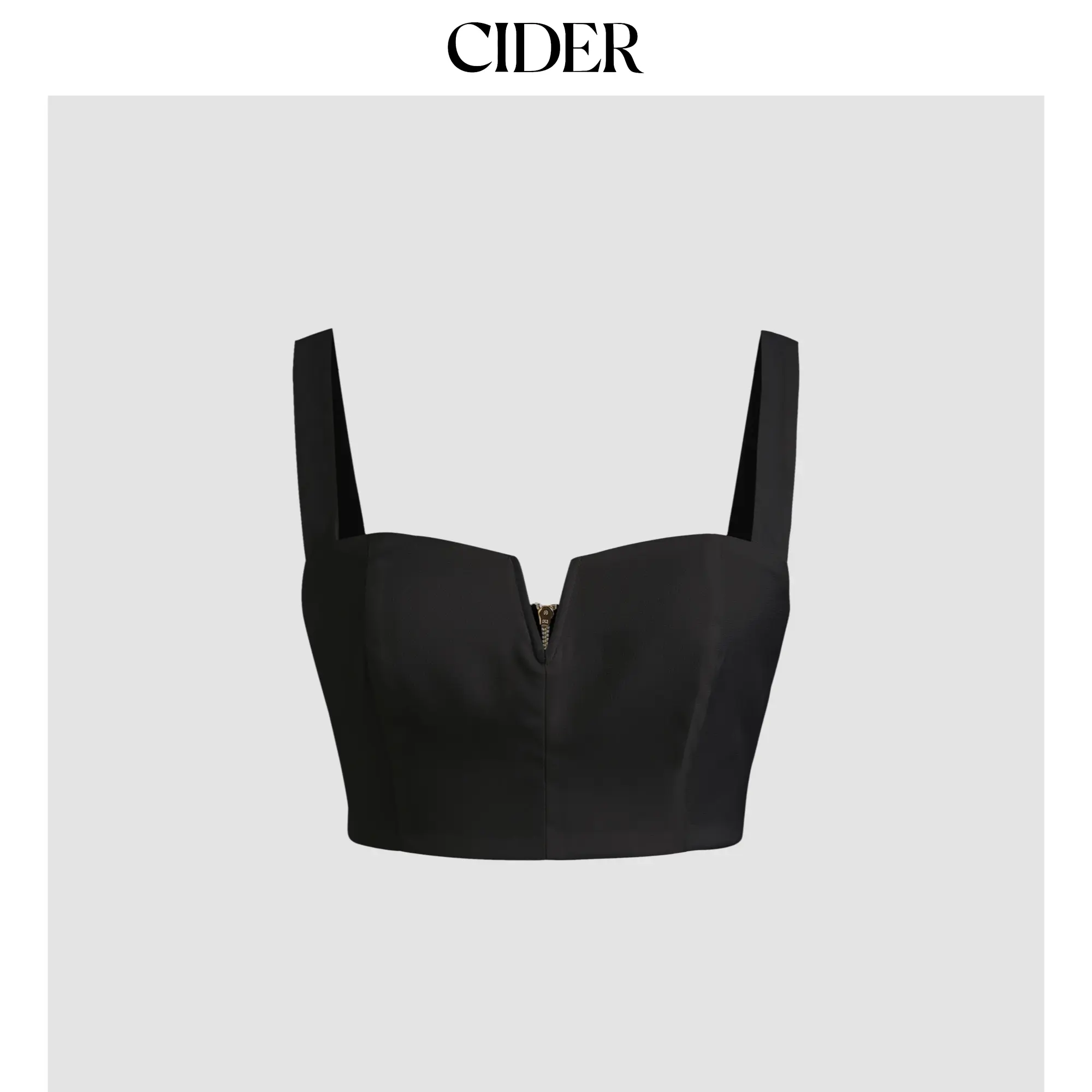 Cider [6 colors, size 0-26] Solid V-Wire Crop Tank Top