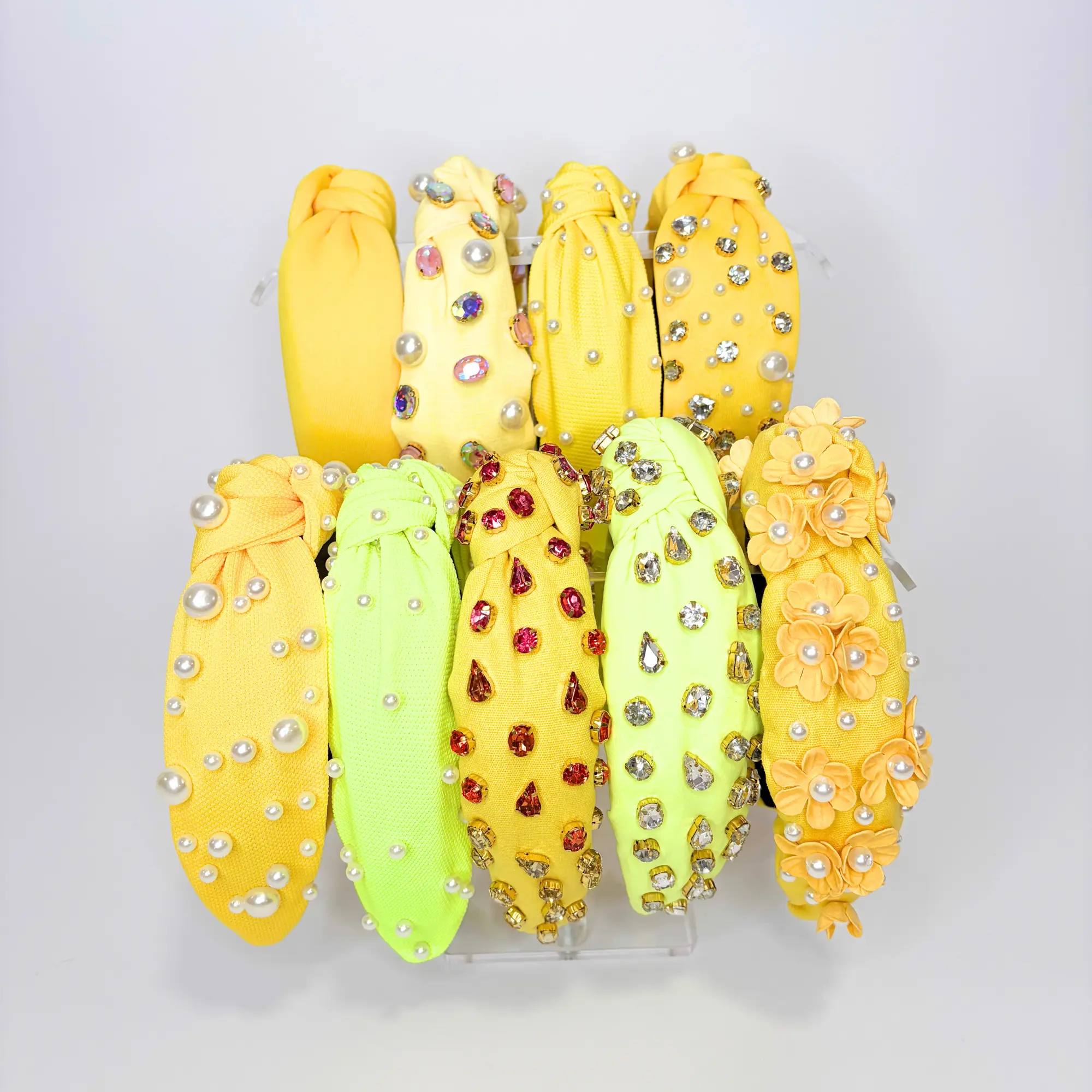 Yellow Statement Headbands | Pearl, Gem & Floral Headbands
