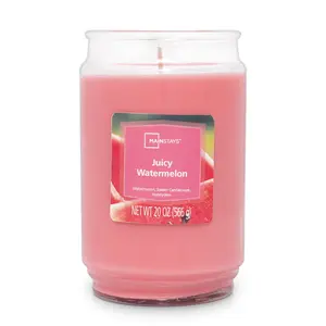 Mainstays Juicy Watermelon Scented Single Wick Candle, 20 oz.