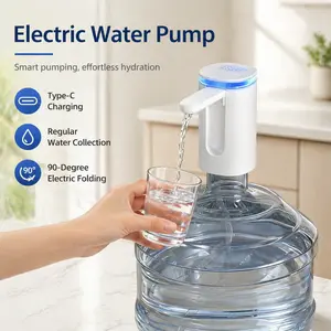 Portable Bottled Water Mini Dispenser — USB-Rechargeable Electric Water Pump, Universally Compatible with 3 to 5-Gallon Bottles,Ideal for Home, Kitchen, Living Room, Office, and Camping Use