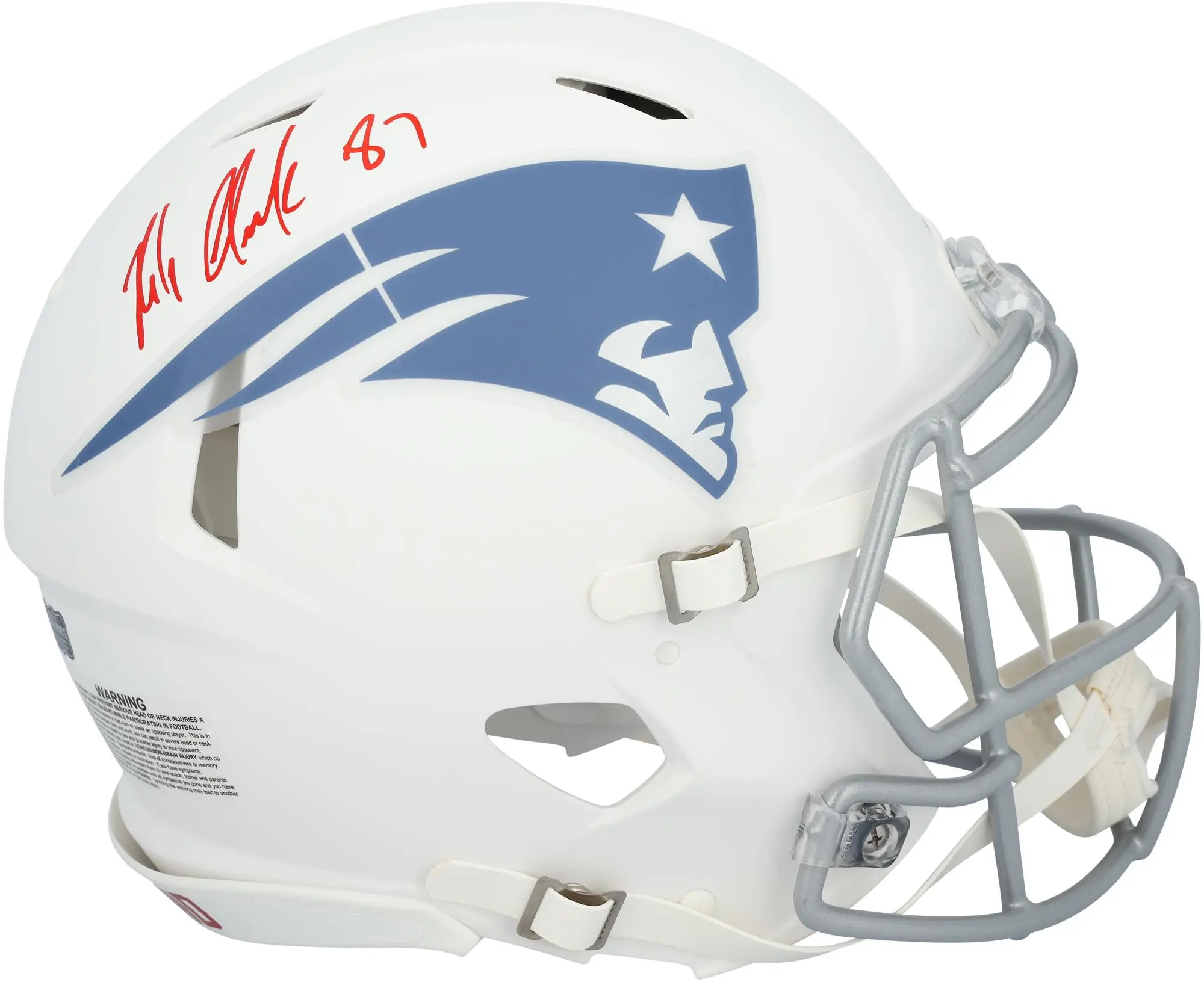 Rob Gronkowski New England Patriots Autographed Riddell Rivalry Speed Authentic Helmet - Fanatics Authentic Certified