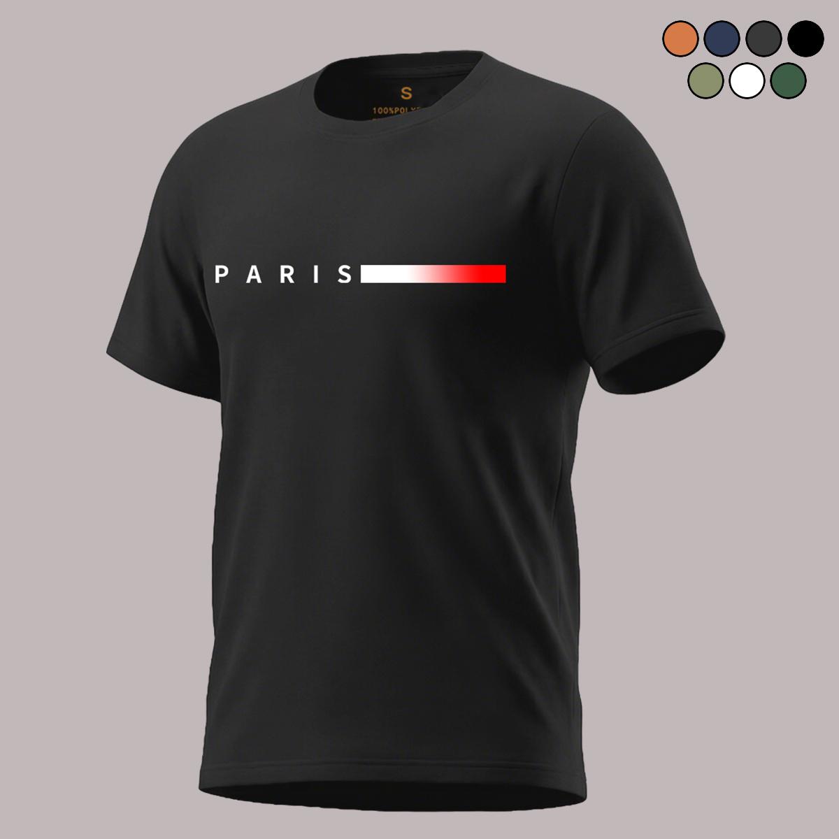 Men’s breathable casual T-shirt — an ideal choice for outdoor leisure wear; crew neck, short sleeves, machine washable, comfortable all year round, perfect for everyday outfits | Crew-neck T-shirt, all-season casual style, a perfect match for everyday out