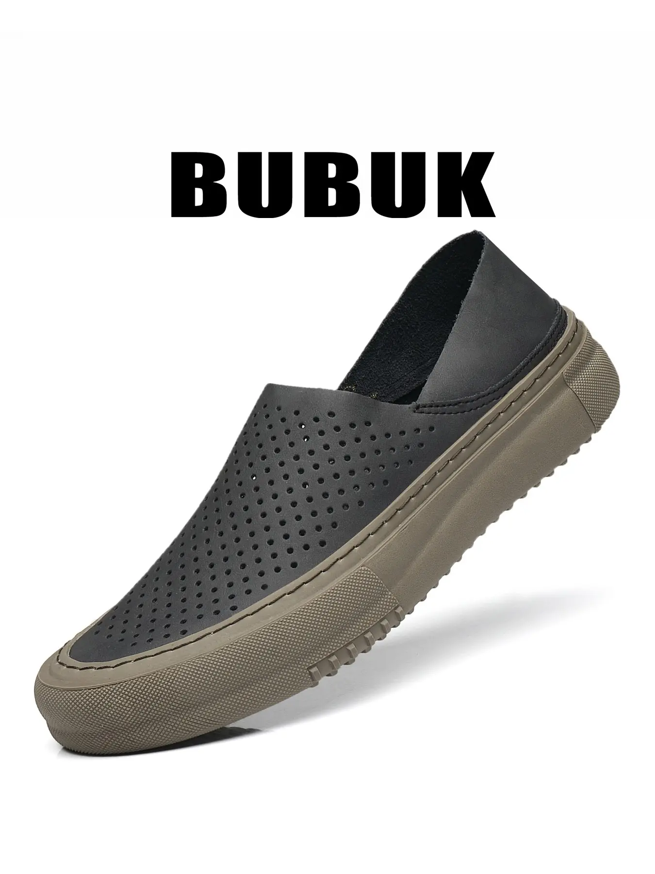 BUBUK Men's Fashion Loafers One-Click Slip-On Flat Shoes, Lightweight Slip Ons, Lightweight Loafers, Casual Daily Wear, Street Style Trendy Footwear, Comfortable and Stylish