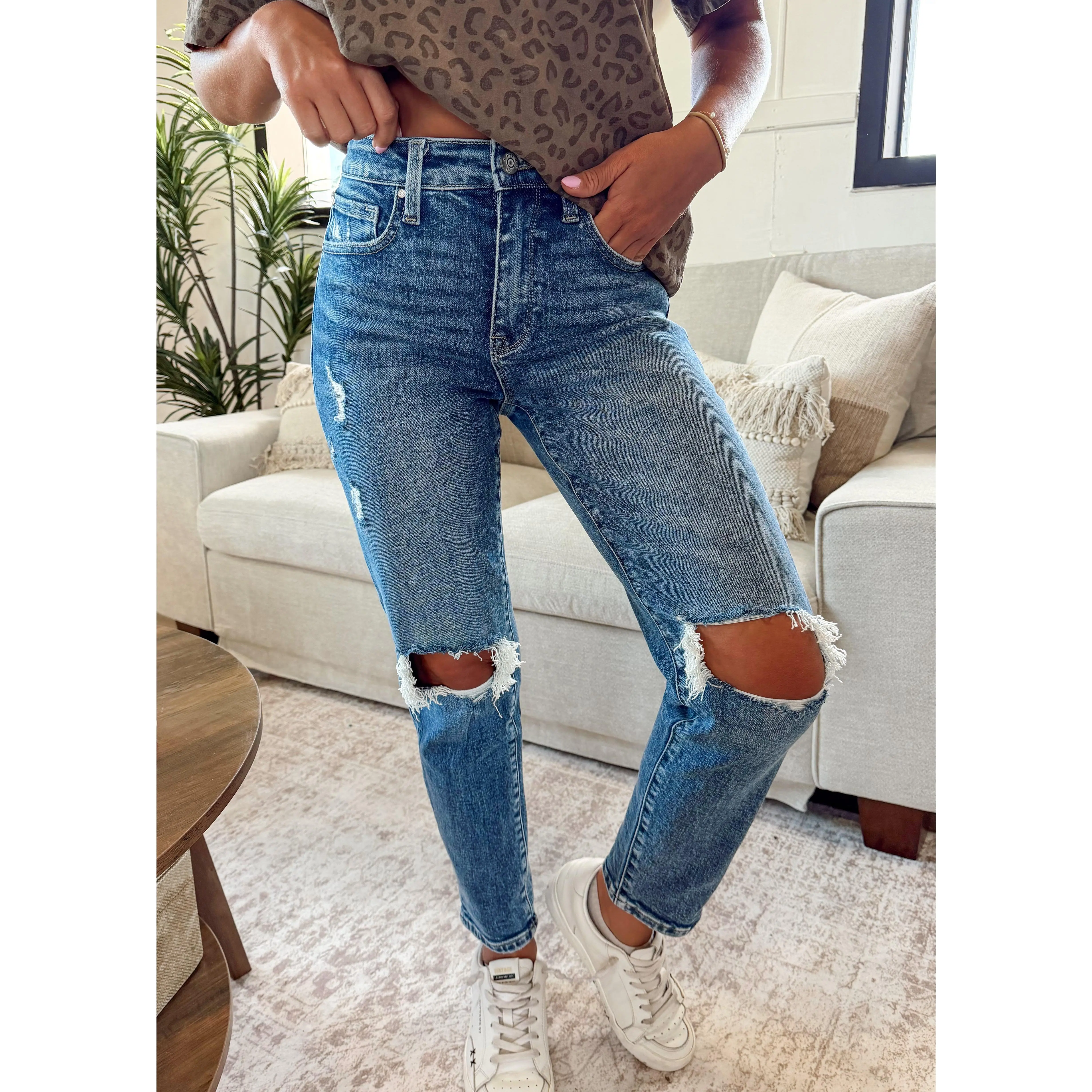Melanie High Rise Mom Jeans