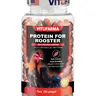 Vitofarma Poultry Protein Nutritional Supplement for Poultry & Bird Use, 100 Softgel Pack, Balanced Feeding Program Aid, Maintain Overall Wellness, Body Condition Boost, 24-Month Shelf Life, Bottle Packaging
